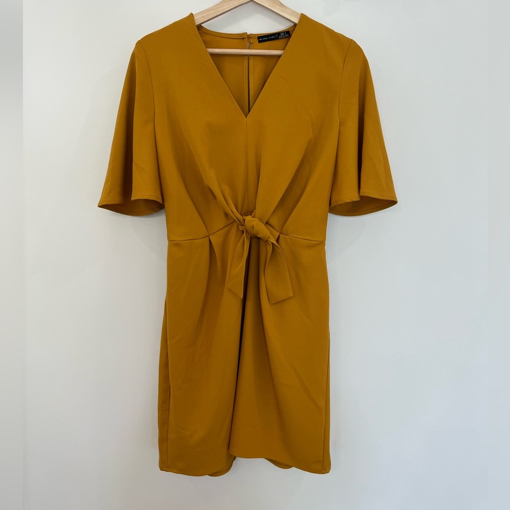 Black Tape Mustard Mini Dress